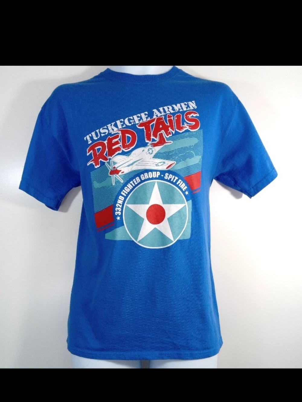 Tuskegee Airmen Shirt  Red Tails 332nd Fighter Aviation Men Medium